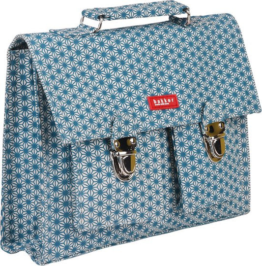 BAKKER MADE WITH LOVE - rugtas - schooltas - Turkoise 28x6x22