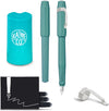 Kaweco - Vulpen met Clip - Perkeo Breezy Teal - Groen - Fine - Turkoise Twister - Doosje vullingen