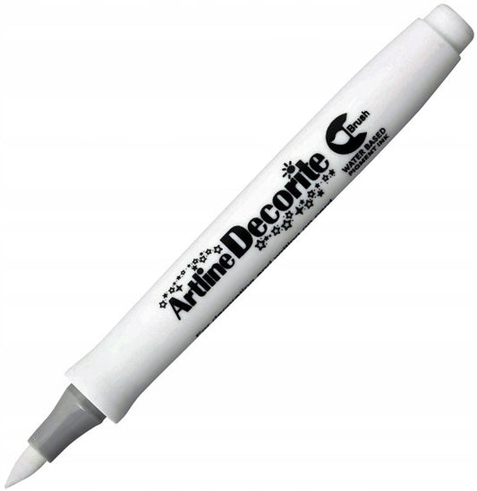 Artline Decorite Brush Marker Permanent Wit - AR-035