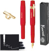 Kaweco - CLASSIC SPORT ROOD Fountain Pen - Medium - Oktogonal Clip Vergoldet - Doosje Vullingen