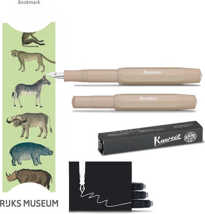 Kaweco Vulpen Sport Skyline MACCIATO (MEDIUM) met doosje vullingen en boekenlegger