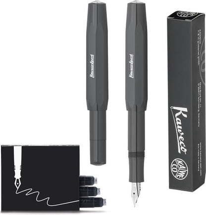 Kaweco - Vulpen - Sport Skyline Grijs Fountain Pen - Fine - doosje vullingen