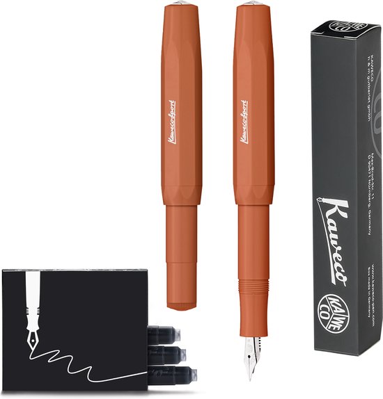 Kaweco - 1 Vulpen - Sport Skyline FOX Fountain Pen - Breed - doosje vullingen