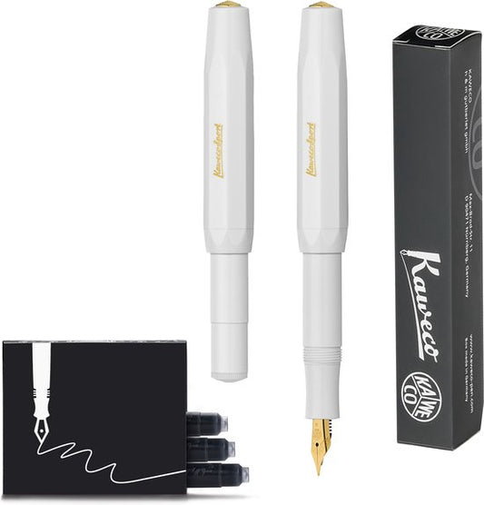 Kaweco - Vulpen - CLASSIC SPORT WIT Fountain Pen - Fine - Doosje Vullingen