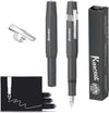 Kaweco - Vulpen Sport Skyline Grijs Fountain Pen - Breed - Oktogonal Clip Chrome - doosje vullingen