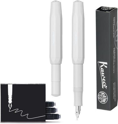 Kaweco - Vulpen - Sport Skyline Wit Fountain Pen - Medium -  doosje vullingen
