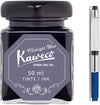Kaweco - Ink bottle en Standaard Converter - Midnight Blue - potje vulpeninkt - Midnight Blue originele Kaweco-inkt in 50 ml glas - Converter met Midnight Blue achterkant