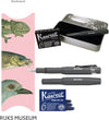 Kaweco Cadeauset (6 delig) Blikje, Vulpen grey M, Clip, Boekenlegger 3 dieren, 2 doosjes vullingen