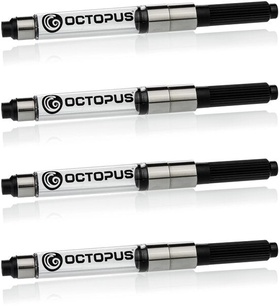 Octopus - 4 stuks - Converter - Zuigerconverter voor vulpen - standaard converter met een opening van 2,6 mm