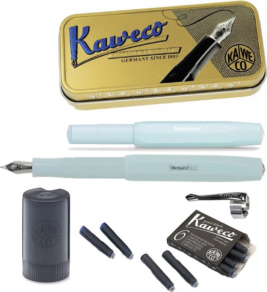 Kaweco Cadeauset (5delig) Vulpen Sport Skyline Mint Fountain Pen - Medium