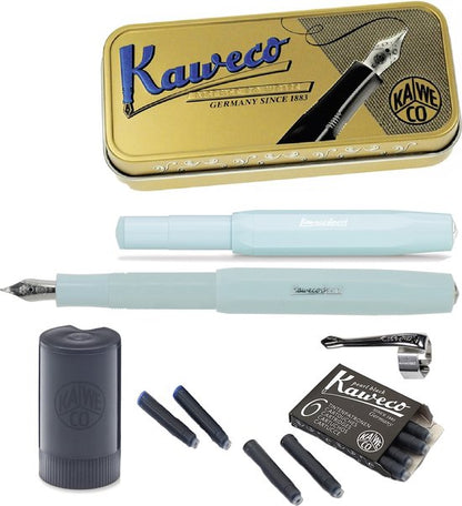 Kaweco Cadeauset (5delig) Vulpen Sport Skyline Mint Fountain Pen - Medium