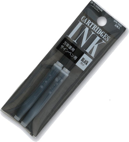 Platinum Japan - Plaisir Fountain Pen - FIJN - Vulpen - FrostyBlue - penpunt: fijn 03 - Met extra navullingen Zwart