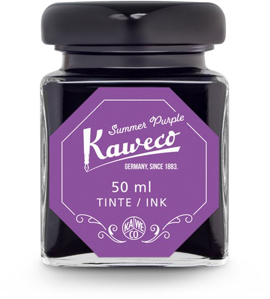 Kaweco - Ink bottle - Summer Purple - potje vulpeninkt - Paarse originele Kaweco-inkt in 50 ml glas