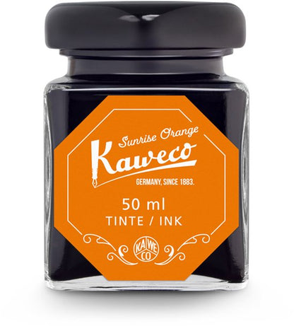Kaweco - Ink bottle en Standaard Converter - Sunrise Orange - potje vulpeninkt - oranje originele Kaweco-inkt in 50 ml glas - Converter met oranje achterkant