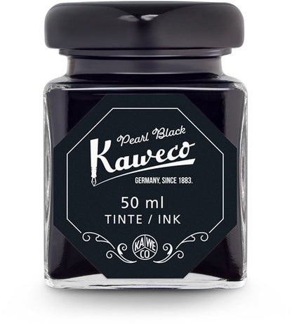 Kaweco - Ink bottle en Mini Converter inklapbaar - Pearl Black - potje vulpeninkt - Zwarte originele Kaweco-inkt in 50 ml glas