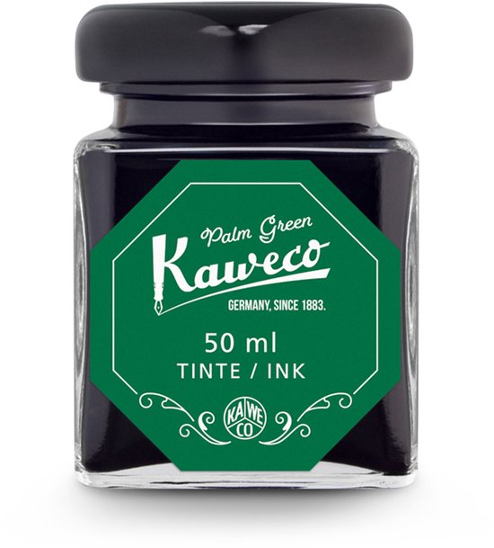 Kaweco - Ink bottle en Mini Converter inklapbaar - Palm Green - potje vulpeninkt - Groene originele Kaweco-inkt in 50 ml glas