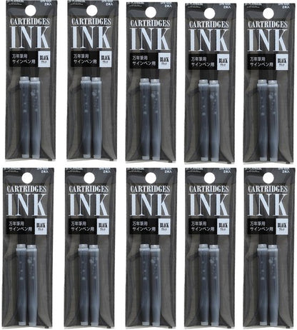 Platinum - Vulpeninkt - 10 zakjes van 2 patronen - Zwart