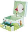 Ulysee Muziekdoos Hey Jude - Sieradenkistje - 1 lade - rode ballerina - kistje 12x11x8,5 cm
