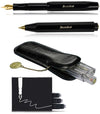 Kaweco - Cadeau - pennenset - (4delig) - Etui - Vulpen Extra Fine - Balpen - Zwart - doosje inktpatronen