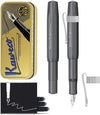 Kaweco Cadeauset - Vulpen - Nostalgic Octagonal Clip CHROME - ALUMINIUM SPORT - Sport Aluminium Grey (MAT) - Medium - Vintage blikje - Extra Doosje Vullingen