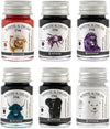 Octopus Write and Draw Ink Set BASIC MIX, watervaste inkt voor schrijven en tekenen, kalligrafie inkt, lichtechte tekeninkt voor vulpen, glaspen, penseel, 6 x 10 ml