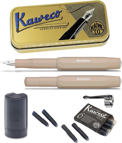 Kaweco Cadeauset (5delig) Vulpen Sport Skyline Macchiato Fountain Pen - Breed