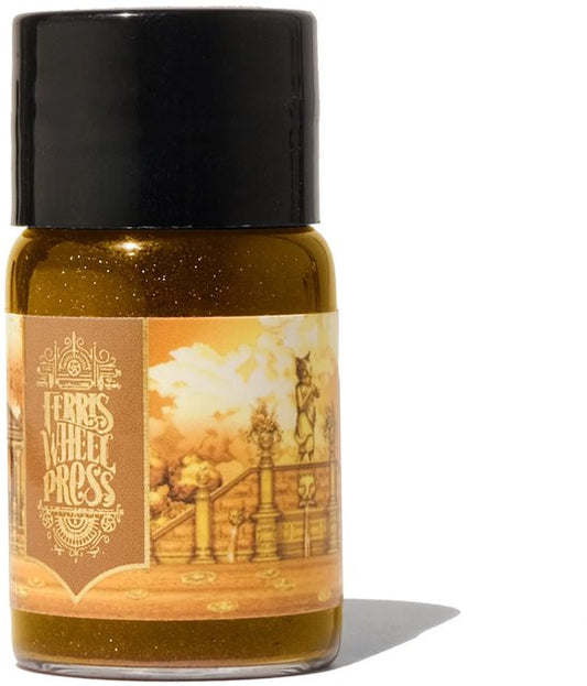 Ferris Wheel Press - schrijfinkt - klein flesje 10cc - FerriTales | The King Midas - Age of Aurum Ink 10ml