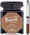 Kaweco - Ink bottle en Standaard Converter - Caramel Brown - potje vulpeninkt - Bruine originele Kaweco-inkt in 50 ml glas - Converter met bruine achterkant
