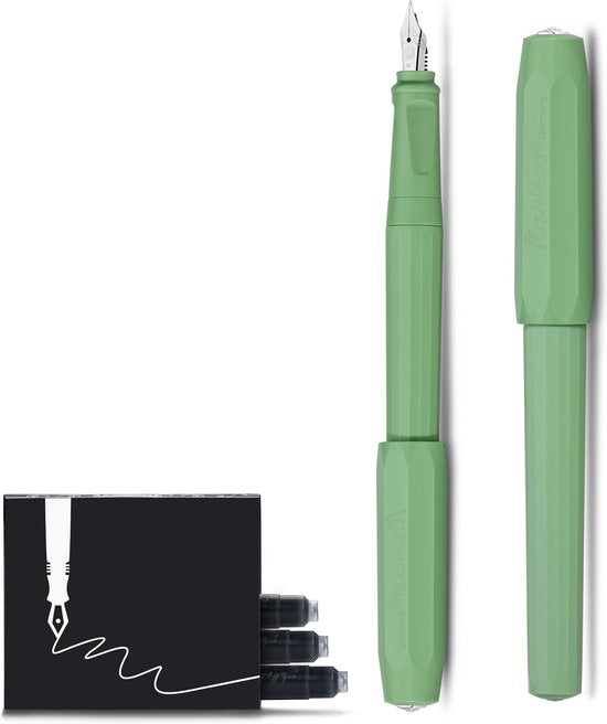 Kaweco - Vulpen - Jungle Green - Lichtgroen - Fine - Doosje vullingen