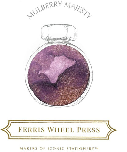 Ferris Wheel Press - schrijfinkt - klein flesje - Everyday Collection | Mulberry Majesty - Ink 10ml