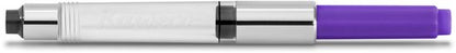 Kaweco - Ink bottle en Standaard Converter - Summer Purple - potje vulpeninkt - Paarse originele Kaweco-inkt in 50 ml glas - Converter met paarse achterkant - doosje 10 patronen