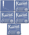 Kaweco Vulpen vullingen 5 doosjes Midnight Blue, Blauw-Zwart