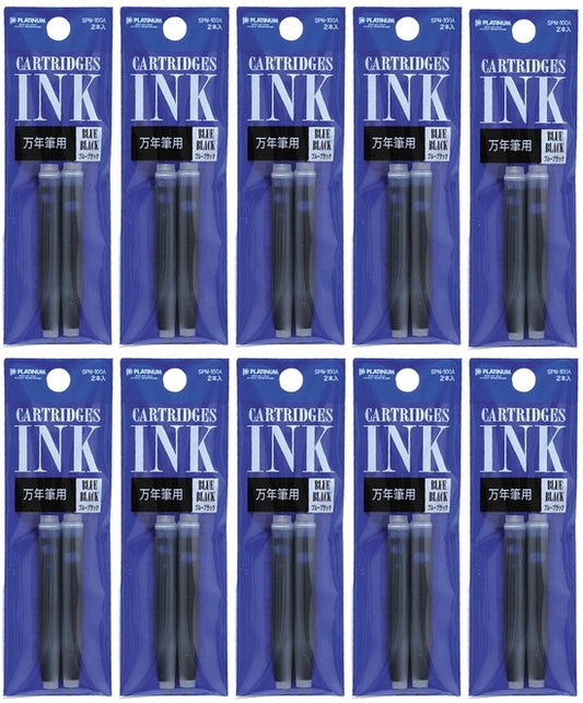 Platinum - Vulpeninkt - 10 zakjes van 2 patronen - Blauw