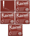 Kaweco Vulpen vullingen 5 doosjes Rood, Ruby Red