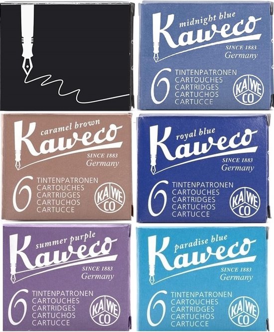 Kaweco Vulpen vullingen 6 doosjes 1A