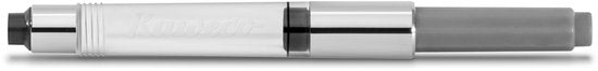 Kaweco - Ink bottle en Standaard Converter - Smokey Grey - potje vulpeninkt - Grijze originele Kaweco-inkt in 50 ml glas - Converter met grijze achterkant