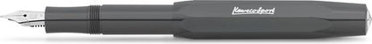 Kaweco - Vulpen - Sport Skyline Grijs Fountain Pen - Breed -  doosje vullingen