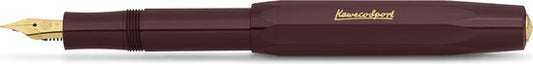 Kaweco - Vulpen - CLASSIC SPORT Burgundy Fountain Pen - Breed - Doosje Vullingen