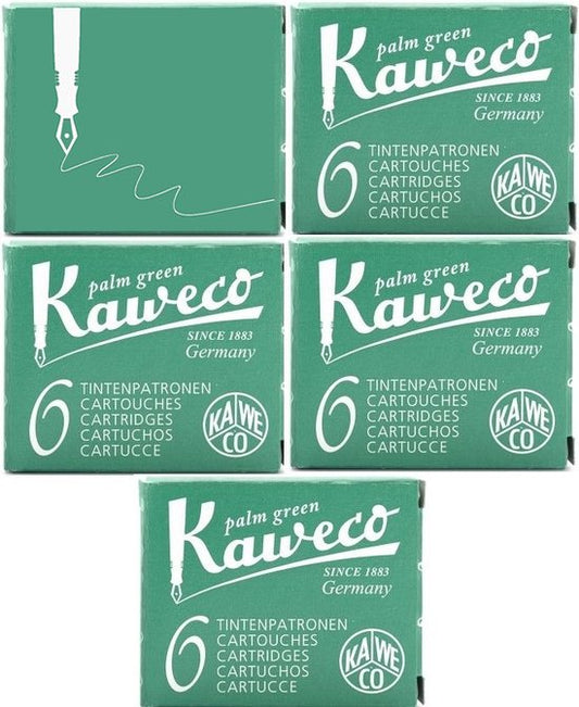 Kaweco Vulpen vullingen 5 doosjes Groen, Palm Groen
