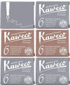 Kaweco Vulpen vullingen Bruin, Sepia Bruin, Smokey Grey (Grijs),  6 doosjes