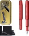 Kaweco Cadeauset - Vulpen - ALUMINIUM SPORT - RED - Extra Fine - Vintage blikje - Extra Doosje Vullingen