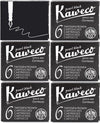 Kaweco Vulpen vullingen Zwart, Pearl Black, 6 doosjes