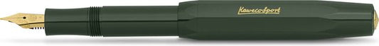 Kaweco - Vulpen - Sport Classic - GROEN - (BREED) - extra doosje vullingen - (Vulpen)