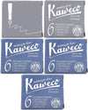Kaweco Vulpen vullingen 5 doosjes, 2x Grijs, 3x Midnight Blue
