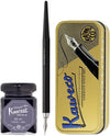 Kaweco - Fountain Pen - Special Dip Pen Black - in vintage blik - Potje inkt Midnight Blue 60cc