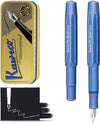 Kaweco Cadeauset - Vulpen - ALUMINIUM SPORT - STONE BLUE - Medium - Vintage blikje - Extra Doosje Vullingen