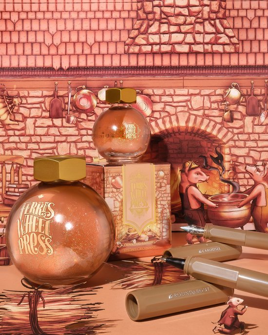 Ferris Wheel - Vulpen - The Carousel Fountain Pen - FINE - Oinking Embers - bruin