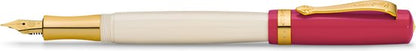 Kaweco - 1 Vulpen - Kaweco STUDENT Fountain Pen 30’s Blues - Rood Ivory - Met extra doosje vullingen - Medium