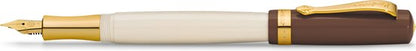 Kaweco - 1 Vulpen - Kaweco STUDENT Fountain Pen 20’s Jazz - Bruin Ivory - Met extra doosje vullingen - Extra Fine