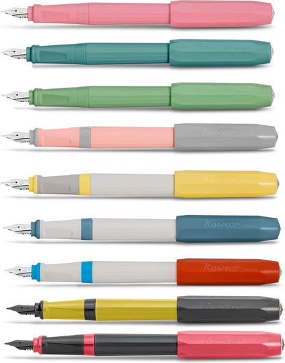 Kaweco - Vulpen met Clip -  Perkeo Peony Blossom - Roze - Fine - Zwarte Twister - Doosje vullingen